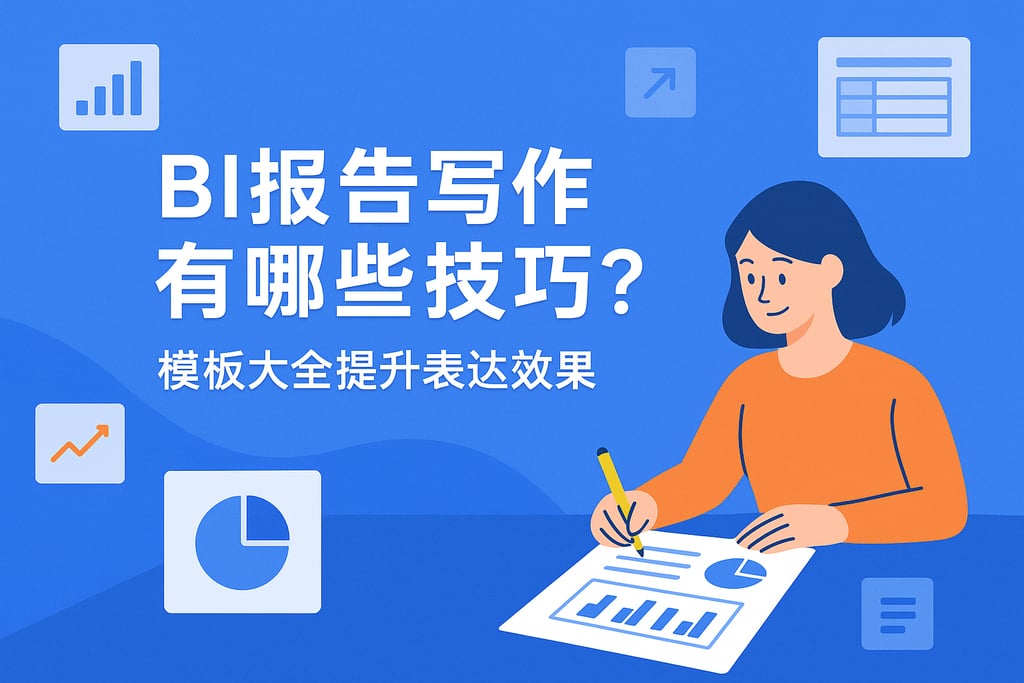 BI报告写作有哪些技巧？模板大全提升表达效果"